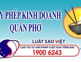 Giấy phép kinh doanh quán phở