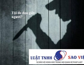 Vấn đề xử lí đối với hành vi đe dọa tước đoạt tính mạng người khác.